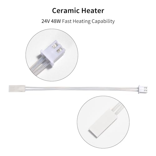 HICTOP Ceramic Heater and Thermistor for Bambu lab X1 Series 3D Printers