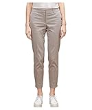 s.Oliver BLACK LABEL Damen 7/8 Hose mit Tupfenprint/mit Minimalprint, Gr. W36 (Herstellergröße : 46), Beige (beige 82C6)