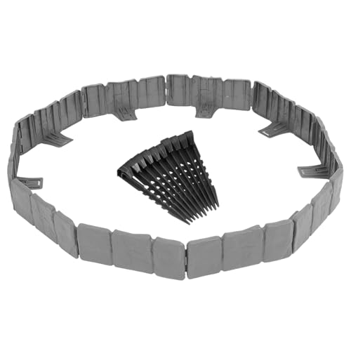 ibasenice 1 Set Garden Fence Border Flexible Landscape Edging for Flower Beds Design for Creative Shapes Durable Garden Fencing with Ground Stakes Adhesive Pads