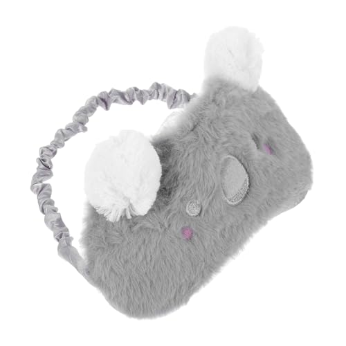 FRCOLOR 目隠し ト アクセサリー 電気丸鋸ゴミ袋 アイ かわいいケーブル フロントドアハンドル 超かわいいカチューシャ 甘い動物 付属品ケーブル ショートぬいぐるみ Grey