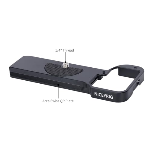 Placa de montaje Arca para Sony A7C II con conector QD y tornillos de 1/4 y 3/8 2