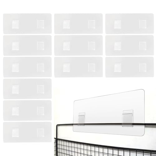 JDNFKG 12 Piezas De Ganchos Transparentes Autoadhesivos, Ganchos Impermeables, Soportes De Cojinetes De Baño, Accesorios para El Hogar.