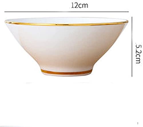 Pasta Bowls Northern Europe Bowl Rice Bowl Ceramic Bowl Home Bone China Simple Chinese Eating Bowl Hand-Painted Bowl Tableware Salad Bowls,