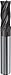 Guhring 3886 Carbide Square Nose End Mill, AlTiN Monolayer Finish, Roughing Cut, Non-Center Cutting, 30 Deg Helix, 4 Flutes, 2.5" Overall Length, 0.375" Cutting Diameter, 0.375" Shank Diameter