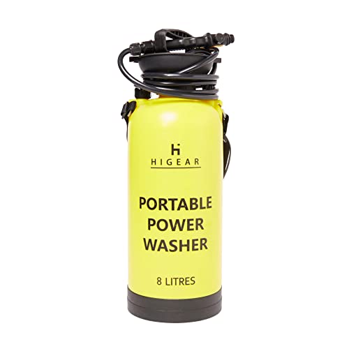 Hi-Gear 8 Litre Portable Power Washer, Portable Washing Sprayer, Portable Dog Washer, Ideal for Cleaning Cars, Caravans, Motor Homes, Windows, Conservatories and Garden Furniture