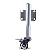 Produktbild Gefederte Laufrolle für Schiebetore,2inch / 50mm gefederte Torrollen - einstellbare 6cm Lenkrollen - mit Bremsen - All Terrain, Schwarz
