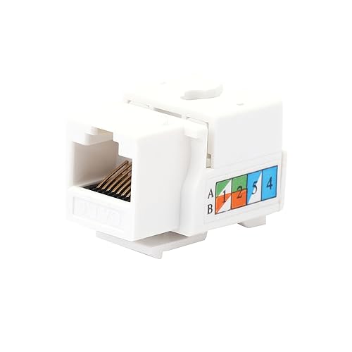 Image of Combo Set - RJ45 CAT6 LAN I /O Network Keystone Jack + Gang Box + Face Plate - 1 Set