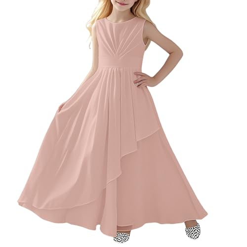 Vestidos de niña con cuello elegante para regalar en bodas y actuaciones