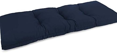 Svocan Handicrafts SVOCAN 36" x 16"x 3" Rectangular one peice Navy corduroy bench cushion