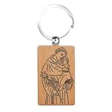 cotigo - LLAVERO santos de españa, llaveros originales para mujer y hombre, para y o para regalar regalos originales para hombre y mujer. (SAN ANTONIO MADERA)