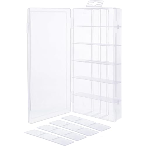 InLine Kleinteilebox – 18 Fächer, transparenter Organizer für Schrauben & Zubehör, mit Klipp-Deckelâ€¦ – Miniatur