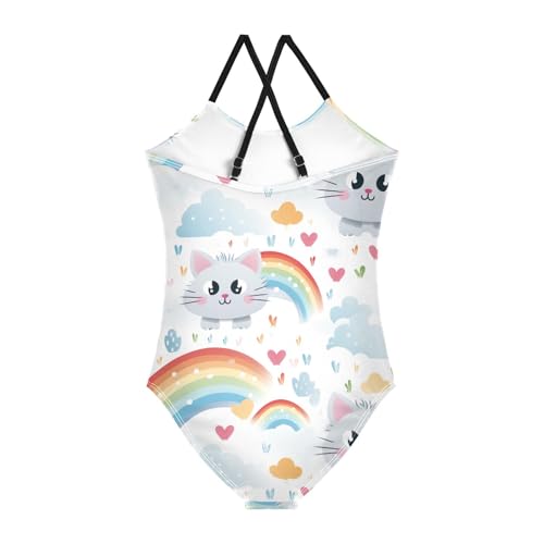 Rainbow Cat Girls One Piece Swimsuit Beach Swimwear 208503152