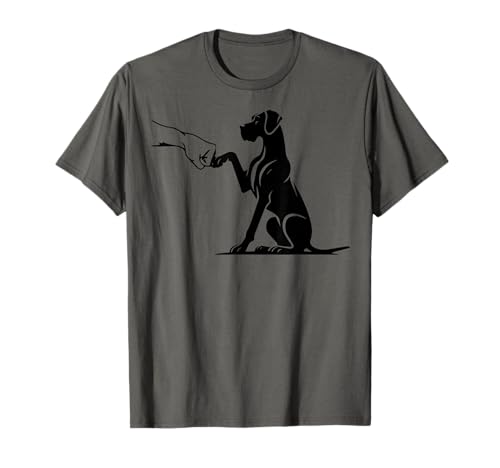 Great Dane with Hand, Mother of The Great Dane T-Shirt