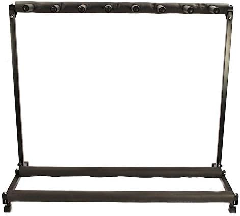 EDM Zenison 7 Guitar Stand Multiple Seven Instrument Display Rack Folding Padded Organizer
