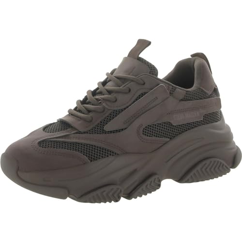 Linguetta posteriore Steve Madden Possession, Scarpe da Ginnastica Donna, Marrone Scuro, 39 EU