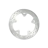 Material: Diese Motorradbremsscheibe besteht aus Edelstahlmaterial, das stark und langlebig ist.