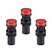 Tool parts Indicator Lights AC/DC 24V Pilot Light Red LED - Flush Panel Mount 5/8