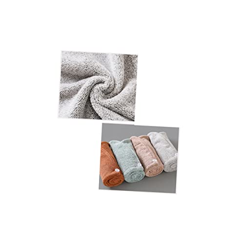 Amosfun Toalha De Cabelo De Microfibra De Secagem Rápida Para Cabelos Toalha De Cabelo De Microfibra