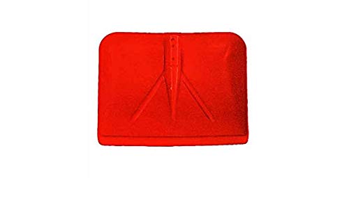 Art Plast Badile Pala Pale per Neve e Agricoltura Stalle in Plastica Tipo Pesante cm 44x38 Rosso