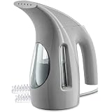 HiLIFE Steamer for Clothes, Portable Handheld Design, 240ml Big Capacity, 700W, Strong Penetrating Steam, Removes Wrinkle, for Home, Office(ONLY FOR 120V) (Silver Gray)