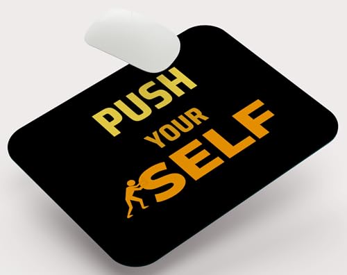 Image of Motivational Mouse Pad - Design, Non-Slip Surface, 9 x 7.5 Inches, 3MM Comfort Thickness for Home and Office Use