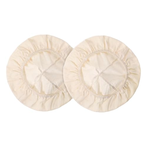 Deckel für Schuppen, 2 Stück, elastischer Baumwollbezug, wiederverwendbar, für Küche, Haus, Bäckerei, Gärung und Lagerung
