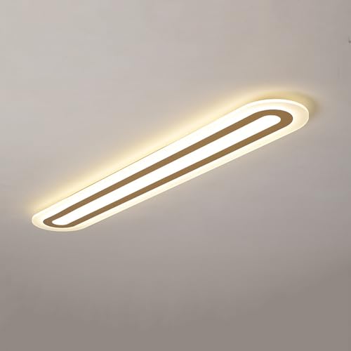 Plafonnier LED long pour éclairer un couloir sombre avec style minimaliste