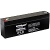 ExpertPower EXP1223-2.3Ah 12V Battery Rechargeable SLA AGM with F1 Terminals, Small 12 Volt Battery Replacement for Alexor Panel, Dr Trimmer Mower, CA1223, UB1222, UPS Backup