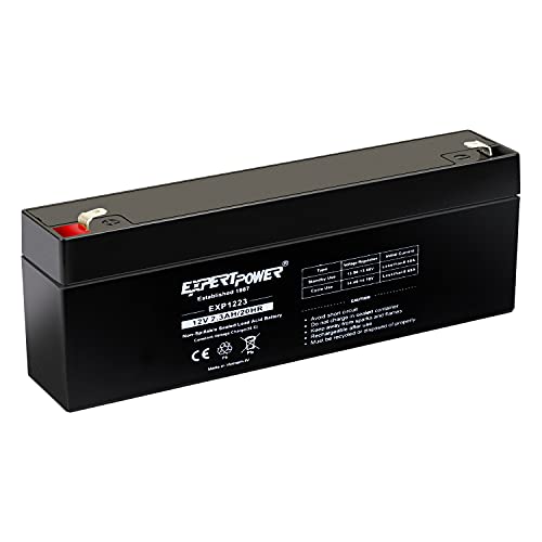 ExpertPower EXP1223-2.3Ah 12V Battery Rechargeable SLA AGM with F1 Terminals, Small 12 Volt Battery Replacement for Alexor Panel, Dr Trimmer Mower, CA1223, UB1222, UPS Backup by ExpertPower - Used condition - US$16.30