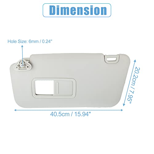 X Autohaux Front Left Side Car Sun Visor For Subaru Forester 2009 2010 2011 2012 2013 92011Sc033Lo Gray #TOP2