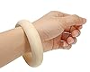Penta Angel Wood Bangle Bracelets 4Pcs 2.83inch Unfinished Natural Round Wooden Ring for Art & Craft Project DIY Jewelry Making #5