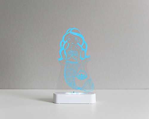 Aloka Sleepy Lights Mermaid Princess Remote Controlled Led Light 9.5 Inch Color Changing #TOP4