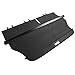 Cargo Cover Compatible with 2014-2018 Jeep Cherokee, Unpainted Black Vinly+Aluminum Rod Rear Tonneau Security Cover Retractable by IKON MOTORSPORTS, 2015 2016 2017