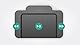 Philips ACC2320 USB-Fußschalter, 3 Pedal-Design Schnellvorlauf, Wiedergabe, Schnellrücklauf, CD mit Treibern und Konfigurationssoftware Anthrazit