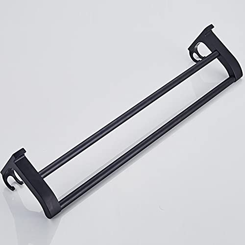 Porte-serviettes en aluminium double barre pour remédier au manque de rangement