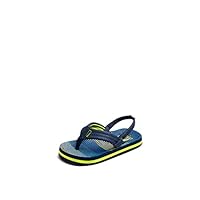 REEF Kids Boys Sandals, Little Ahi, Aqua Green Stripe, 8