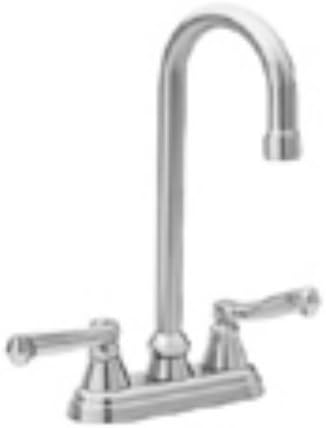 Jado 816002.113 Gooseneck Bar Faucet With Lever Handles In Ultra Brass