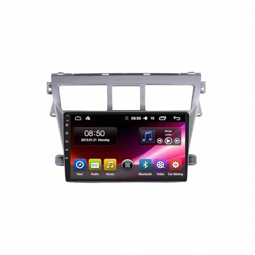 Radio Coche 2 DIN para Toyota VIOS GPS Viajes en Familia con Airplay Música Bluetooth y Siri