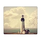 Bords cousus durables : les bords du vieux tapis de souris imprimé phare sont traités de sorte qu'ils ne s'usent pas, ne se déforment pas ou ne se délaminent pas lors d'une utilisation à long terme. Les coutures des bords sont également plates, vous serez à l'aise avec votre poignet et vos mains lors de l'utilisation.