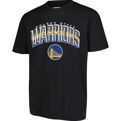 Ultra Game NBA Official Men’s Super Soft Supreme T-Shirt - Unisex, Golden State Warriors, Black, Medium