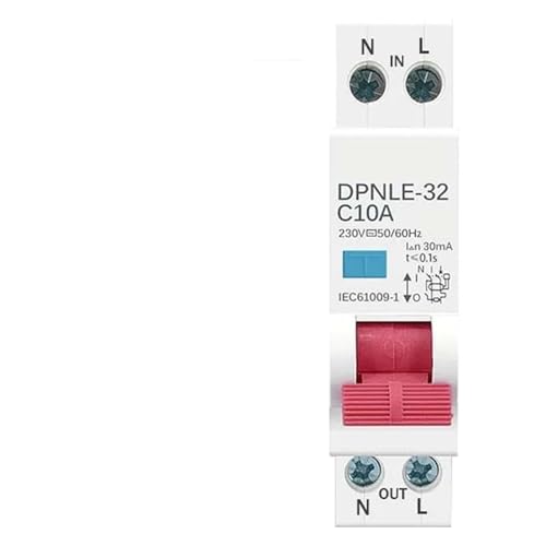 Disjoncteur différentiel automatique 1P+N 230V 16A protection fuite 6KA