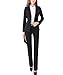YUNCLOS Women's 2 Piece Slim Fit Suits Set For Business Office Lady Blazer Jacket Pants