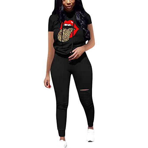 Image of Nimsruc Workout Sets For Women 2 Piece Outfits Sexy Summer Sweatsuits Jogging Suits Casual Bodycon Tracksuits