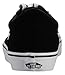 Vans Women's Ward Canvas Sneaker, Canvas Black/White, 8.5
