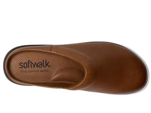 SoftWalk Women's Andria Clog, Luggage, 7.5 Wide2