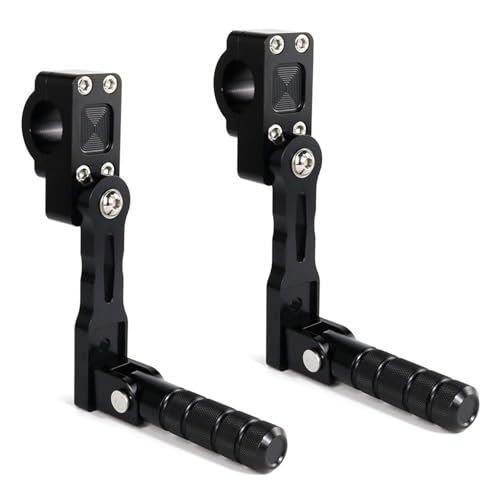 Repose-pieds réglables moto en alu robuste pour Suzuki DR 650