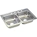 Elkay Sales - Sinks Ns 23319 33 X 19 X 6-1/4-Inch Stainless-Steel Double-Compartment Mobile Home Sink Kitchen, Stainless Steel