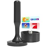 【Hochwertige DVB-T2 TV-Antenne】Erleben Sie digitales HDTV in Spitzenqualität – kostenlos und ohne teure Fernsehgebühren! Unsere Antenne empfängt alle wichtigen TV-Sender wie Das Erste, ZDF, RTL Television, Sat.1, ProSieben, Kabel eins, RTL II, Vox und 3sat.