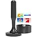 Produktbild DVB-T2 Antenne - Langstrecken- & 360° Empfang HDTV Antenne für den Innenbereich, TV Antenne für Smart TV mit starkem Magnetfuß für einfache Installation, unterstützt 4K 1080p und alle TVs