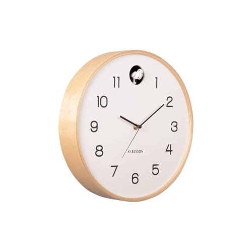 Miniatura 3 de Karlsson Sa2023 12 Cuckoo - Reloj De Pared De Madera De Abedul Natural, Color Blanco